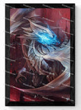 Powerful Dragon with Eyes of Blue