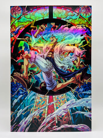 Stained Glass Straw Hat [Foil Print] [Limited 10 Pcs]