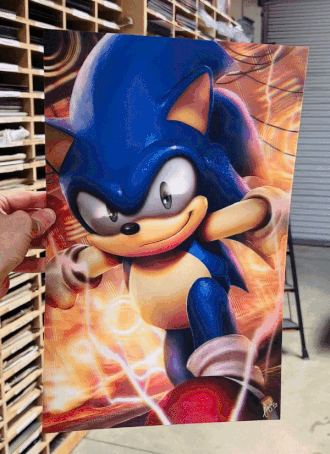 3D Transition [Legendary Super Sonic] Lenticular Print
