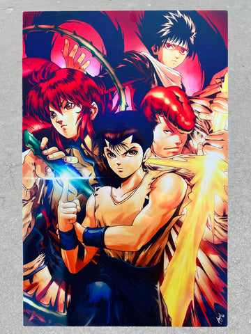 Japanese manga' Poster, picture, metal print, paint by Mr Samseed