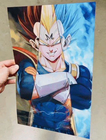 Trunkin DBZ 2 116 x 155 Inches 3D Holographic Poster Illusion Flip Image   Hologram Motion Lenticular Anime Poster2 Pics In 1  Amazonin Home   Kitchen