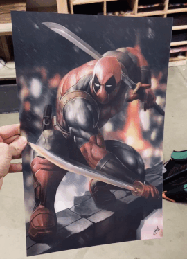 3D Transition [Red to Grey] Lenticular Print - Wizyakuza.com